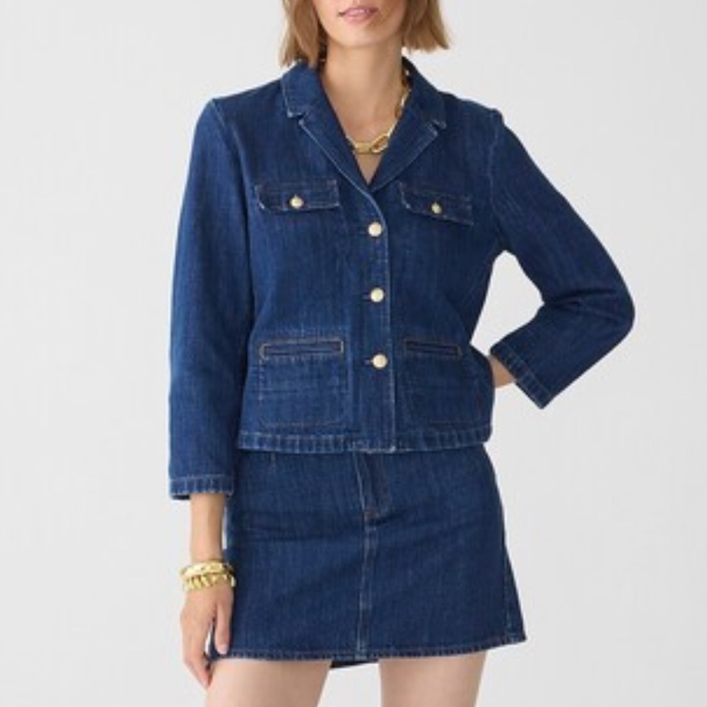 J. Crew Denim Blazer Jacket